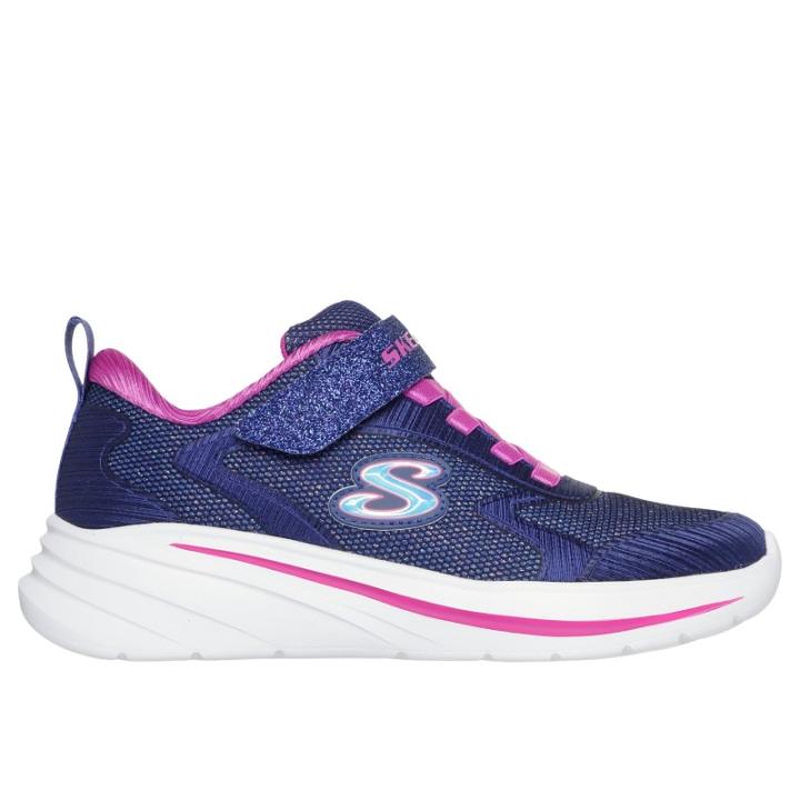 SKECHERS 303557L NVY  36260 25I DEPORTIVO ELASTICO Y VELCRO GRIS-ROSA