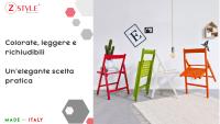 ZStyle Madera Colorida Silla plegable que ahorra Espacio Terrazo Cerrable Balcón Bar Luz Restaurante Camping - details 0