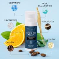 PACK DE 2 - Crema Facial & Contorno Ojos 50ml - ALMA SECRET - Una fórmula ligera y de rápida absorción, pero con una acción reafirmante e hidratante intensa. Combina Ceramidas, Niacinamida,Ácido Hialurónico, Cafeína entre otros.  OIL FREE - details 2