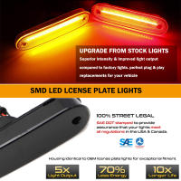 2pcs Lámparas De Marca Lateral Para Mazda Miata MX-5 1990-2005 Señal De Girado Luz De Conducción Luz De Parada OEM Lámparas Laterales 12V ABS LED - details 5