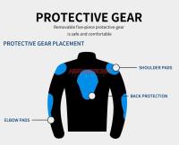 Chaqueta De Motocicleta Impermeable Para Hombres Con Protección EVA Ropa De Carreras Moto Arracimienta Pantalones Usables Para Moto - details 13