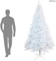 MEJORADA Árbol de Navidad Blanco Artificial Abeto Extra Relleno de Hoja Espumillón 150-240cm Arboles C/Soporte Metálico - details 4