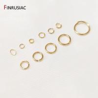 Anillos Saltarines De Oro Plateado 18K Real Para Fabricación De Joyas DIY 50-100 Pcs Por Bolsa Conectores De Anillos Partidos Accesorios De Venta - details 2