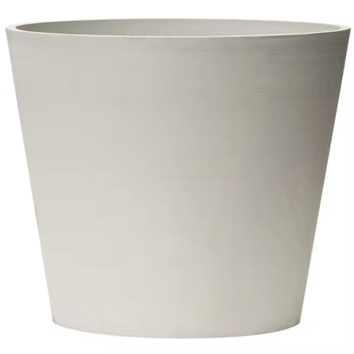 Maceta Blanca de Cono Truncado Reciclada 100% - Nova Vita - 1