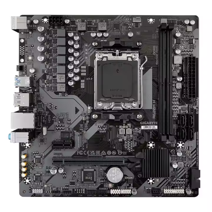 Gigabyte - Placa base para PC A620M H G10 compatible con AMD Ryzen 7000 y 8000 Series, VRM digital 5+2+2 fases, soporte DDR5 hasta 7200 MHz (OC), M.2 PCIe 4.0, micro ATX - 1