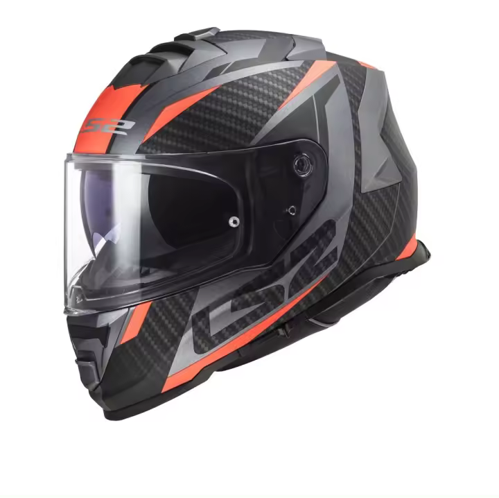 Casco Integral LS2 Storm II Racer Matt Titanium Orange  2206 - 1