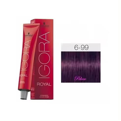 Tinte Igora Royal 6-99 Rubio Oscuro Violeta Intenso 60 ml. Schwarzkopf - 1