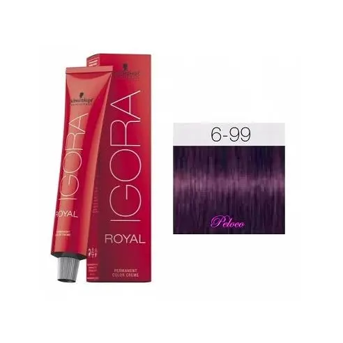Tinte Igora Royal 6-99 Rubio Oscuro Violeta Intenso 60 ml. Schwarzkopf - 1