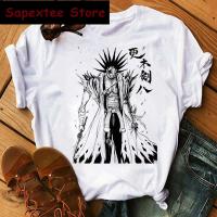 Camiseta Kawaii De Anime Japonés Bleach Con Graficos De Kurosaki Ichigo Y Zaraki Kenpachi Harajuku Para Mujer Camiseta De Algodón Y Poliéster Con Estampado De Dibujos Animados - details 5