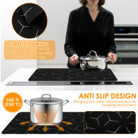 Protector De Cocina Inducción Resistente Al Calor Alfombrilla Antideslizante Cubierta Para Horno Moderno Silicona Rectangular - details 4