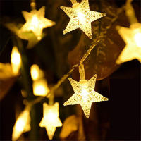 Cadena De Luces Navideñas 40LEDs 6M Para Decoración Exterior Árbol De Navidad Casa Ventana Iluminación De Fiestas Estrella - details 4