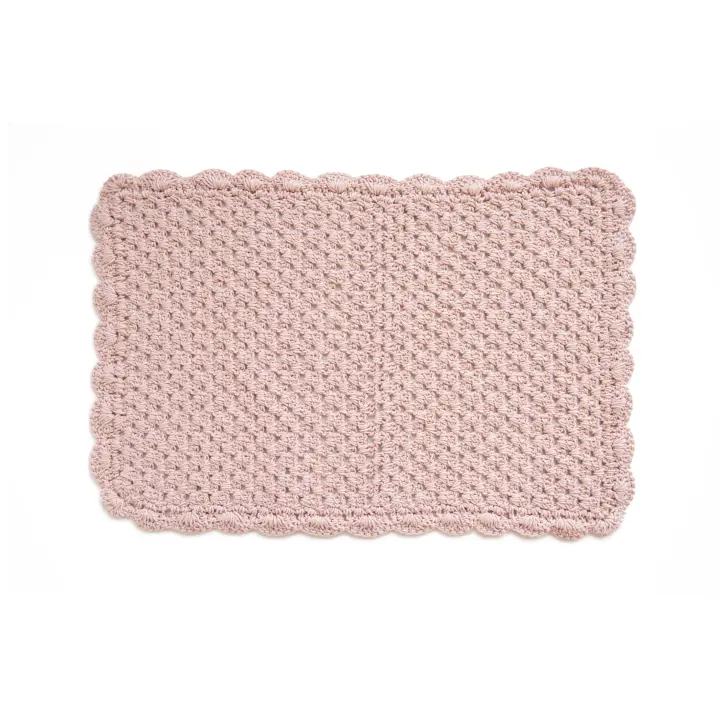 Parentesi Quadra  -  ALFOMBRA KNIT ROSA 60X90CM - 1