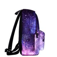 Mochila De Lona Para Mujer Estilo Universo Estrellado Gran Capacidad DIY Para Estudiantes De Escuela Mochila Grande Para Niñas 2024 - details 5