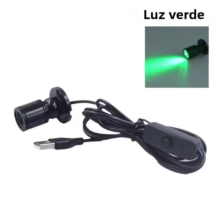 Spotlight LED Mini USB 5V 1W 3W Para Iluminación De Joyería Exhibición De Armarios Y Mesas Luz De Pared Rotable Fuente De Alimentación DC - 1