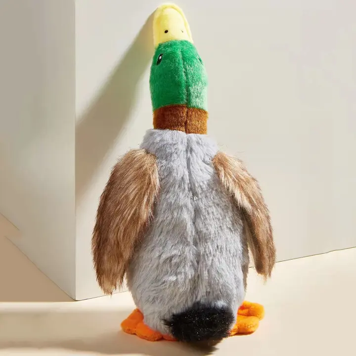 Juguete De Peluche Para Perros Estilo Pato Silvestre Durable Y Divertido Adecuado Para Todas Las Pequeñas Razas De Perros Suministros Para Mascotas Juguete De Masticación Para Dientes - 1
