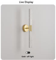 Lámpara De Pared LED Moderna Con Cristal Para Dormitorio Y Sala De Estar Iluminación Interior De Pasillo Y Aisles Estilo Nórdico Instalación En Pared Incluye Bombilla - details 11