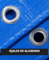Lona Impermeable para Exterior, Multiusos, 2 x 3 m, 3x4m, 3x5 m, 6 x4 (Varios Tamaños), Esquinas Reforzadas, Ojales de Aluminio, Color Azul. Lona impermeable - Toldocubretodo - Toldo de proteccion universal - Toldo impermeable - Toldo lluvia . - details 0