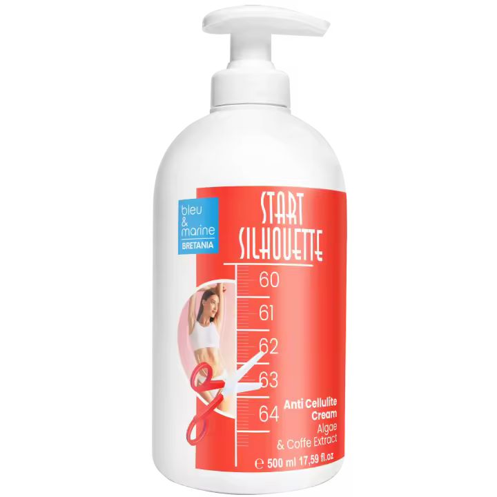 Crema Anticelulítica Reductora, Reafirmante, Drenante, Tonificante y Elimina la Flacidez con Cafeína y Algas - bleu & marine Bretania - 1