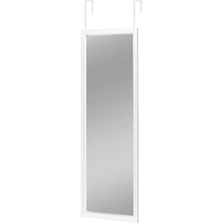 STARLEY - Espejo Blanco para Puerta 30 x 120 cm para Colgar Puerta Rectangular Baño Dormitorio - 1