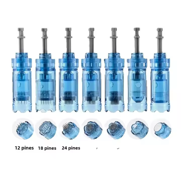10PCS Tiras De Reemplazo Para Derma Pen Microneedling A9/A8S/M8S Con Agujas Nano De 12/18/24/36/42 Pins Para Sistema De Rociado De Derma - 1