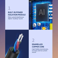 Adaptador Bluetooth 5.3 Para Coche Con USB Dongle Estéreo Inalámbrico Jack AUX 3.5mm Mando De Música Con Micrófono Y Slot TF Para Llamadas Handsfree - details 9