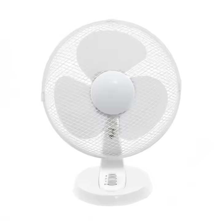 Ventilador de Escritorio Compacto ,Ventilador de Mesa Portátil con Diseño de 3 Aspas,equeño Ventilador de Escritorio Blanco - 1