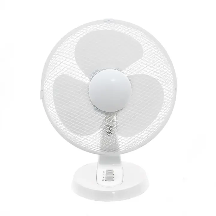 Ventilador de Escritorio Compacto ,Ventilador de Mesa Portátil con Diseño de 3 Aspas,equeño Ventilador de Escritorio Blanco - 1