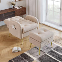 Nueva Plaza con reposapiés, respaldo regulable en 3 secciones, inclinable, Silla con estantes laterales - details 2