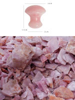1 Pcs Piedra De Jade Rosa Natural Con Forma De Setas Para Masaje De Polvo Facial Y Ojos Pedra De Beleza Energética - details 9