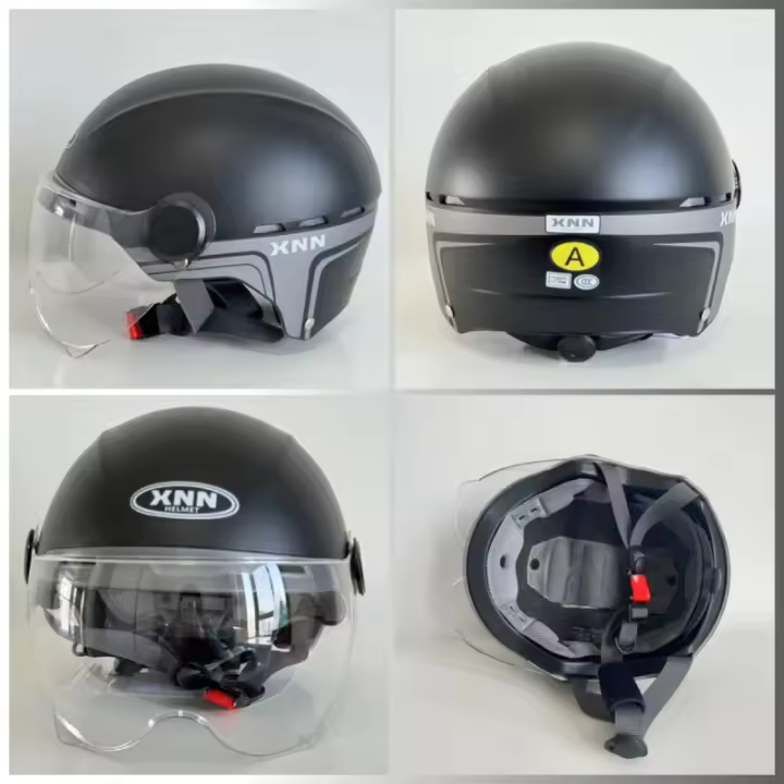 Casco De Motocicleta Eléctrico Nuevo 3C Baile Con Cabeza Grande Y Ampia Circunferencia Media Invierno Verano Primavera Otoño Ligero Para Adultos - 1
