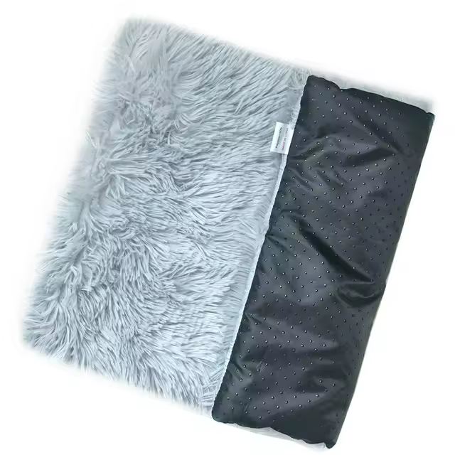 Alfombra De Gato De Peluche Larga Suave Lavable Nido De Mascota Cuadrada Funda De Cojín De Tela De Felpa Para Perros Chicos Y Grandes Y Gatos - 1