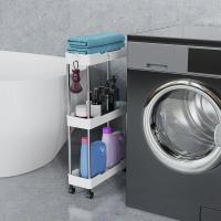 Estante De Baño Con Ruedas Almacenamiento En El Toilete 3/4 Capas Carrito De Utilidad Móvil Plataforma De Almacenamiento Multifuncional - details 1