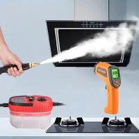 Limpiador a vapor de alta presión de 2500 W y hidrolavadora de alta temperatura para aire acondicionado doméstico, campana extractora de cocina, coche, etc. - details 3