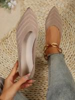 Zapatos Planos De Mujer Con Punta Puntiaguda Y Color Sólido Zapatos Slip-on Transpirables Y Casuales Ballet Flat Zapatos Para Mujer Loafer - details 2
