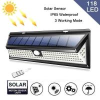 [Paquete de 2] Luz solar para Exterior de 118 LED con control remoto-resistente a Agua IP65 - details 0