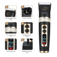 BaoRun P9 P2 Profesional Pet Shaver Gatos Perros Cortador de Melo Trimmer Dog Grooming Kit Recargable Eléctrico Animal Pet Clippers - details 9