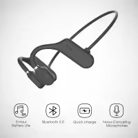 Auriculares de conducción ósea Bluetooth de oído Abierto inalámbrico Estéreo HiFi with Microphone para Deportes, fitness, Cycling - details 1