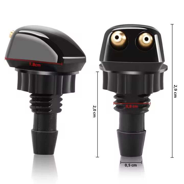 2 Pcs Boquilla De Agua Para Coche Compatible Con Mitsubishi Asx Lancer 10 9 Outlander EX Pajero Sport Eclipse Carisma Galant Repuesto Para Víllos Del Parabrisas - 1