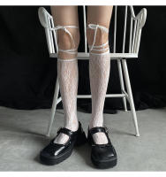 Calcetines Largos De Pies Descalzos Para Mujer Estilo Lolita Japonés Calcetines De Rodilla JK Con Tirantes Y Encaje Suave Y Transpirable Para Otoño E Invierno - details 6