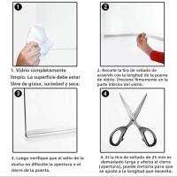 Sella De Ducha De Silicona Para Puerta De Baño Material De Goma Plástica Compatible Con Ventanas Y Cristales Accesorios De Fijación H6/h8/h10/h12mm - details 14