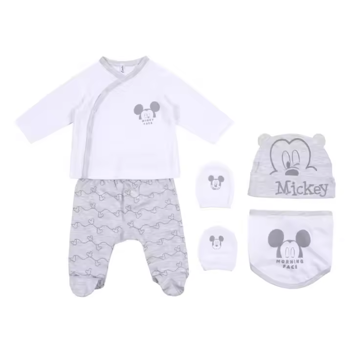 Set bebé Mickey Mouse 73347 gris claro Bebé - 1