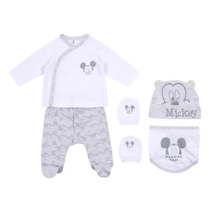 Set bebé Mickey Mouse 73347 gris claro Bebé - 1