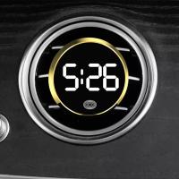 Reloj Digital Creativo LED Para Coche Mini Reloj Interno Adhesivo Ornamento Automotriz Accesorios Para Coche Material ABS - details 5