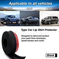 Protector De Parachoques Delantero Universal Para Coche 2.5m/98.43in En Goma Sintética Negro Faja De Parachoques Directa a La Medida - details 2