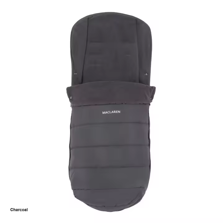 Saco MACLAREN para carrito de paseo - Color CHARCOAL (GRIS) - Universal - Acolchado - Incluye Cremallera - 1