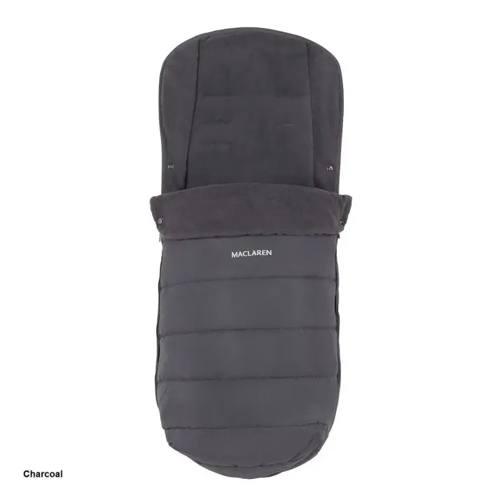 Saco MACLAREN para carrito de paseo - Color CHARCOAL (GRIS) - Universal - Acolchado - Incluye Cremallera - 1