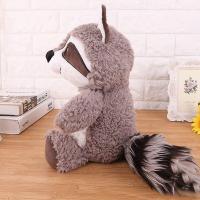 Mapache de peluche, adorable mapache de peluche, suave y cómodo, ideal como almohada para niños, regalo de cumpleaños (35 m) - details 3