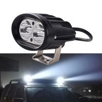 Luz De Neblina Para Motocicleta LED Amarilla Faro Auxiliar De E-bike Luz De Trabajo Spots Flood Blanco Para Bikes Rad Offroad - details 8