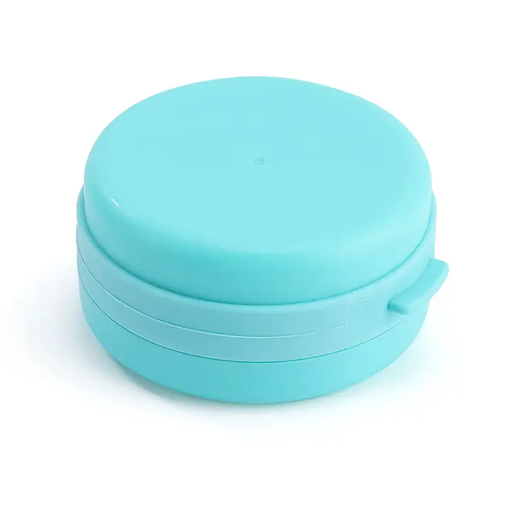 Cepillo De Baño Portátil Con Estuche De Jabón Y Esponja De Silicona Cepillo De Masaje Para El Cuerpo Y El Cabello Herramienta De Limpieza Personalizada - 1
