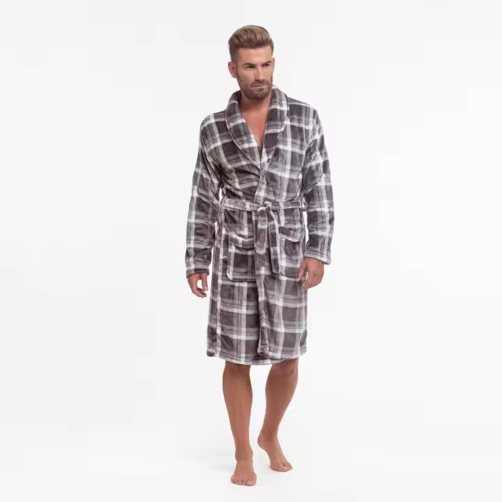 Bata Kimono de Coralina para Hombre - Cálido y Confortable - 1